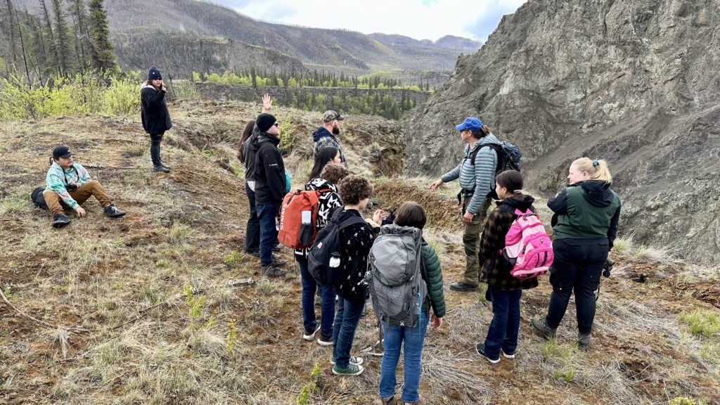 Tene Mehodihi is a land-based summer program for Tahltan youth to hike ancestral trails, learn bush skills and connect with their land and culture. Curtis Rattray is the lead guide.